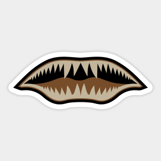 Flying Tiger Mouth No Eyes OCP Sticker